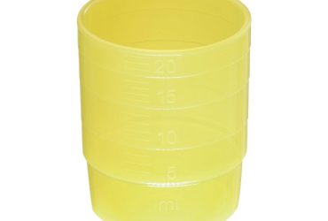 60 x melipul MEHRWEG-Medikamentenbecher, stapelbar, PP, 25ml
