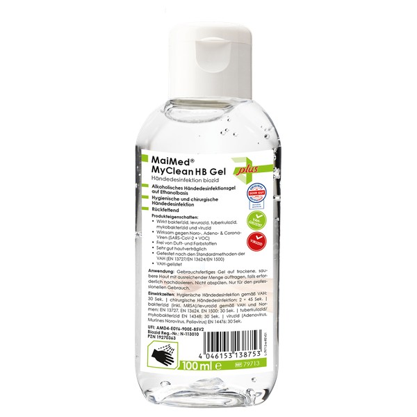 MaiMed MyClean HB Händedesinfektions Gel, 100 ml