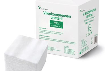 HansaGT Medical-Vlieskompressen unsteril 10cm x 10cm 4-fach