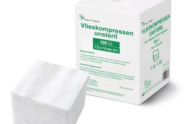 HansaGT Medical-Vlieskompressen unsteril 7.5cm x 7.5cm 4-fach