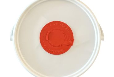Deckel Jokey DET 200, mit weiß Feuchttuchspender (BIO), tränenfömige Entnahme