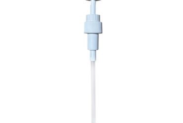 Dosierpumpe 4 ml weiß, DIN 25, Steigrohr montiert, Ges. Fl. 170 mm (für 500 ml Flasche)