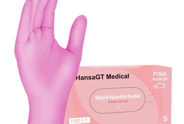 HansaGT Medical Nitril Handschuhe pink, Gr.