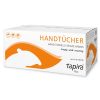 Handtuch 2-lag, 24,5x21 cm, V-Falz, weiß