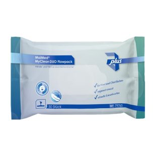 MaiMed MyClean DUO Flowpack, 50 Blatt (Hände+Fläche)