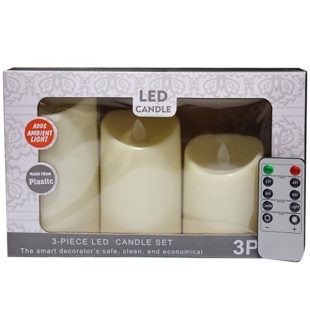 Led-Kerze 3-teilig