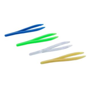 100 x Sterile Pinzetten aus Kunststoff anatomisch - ca. 12 cm