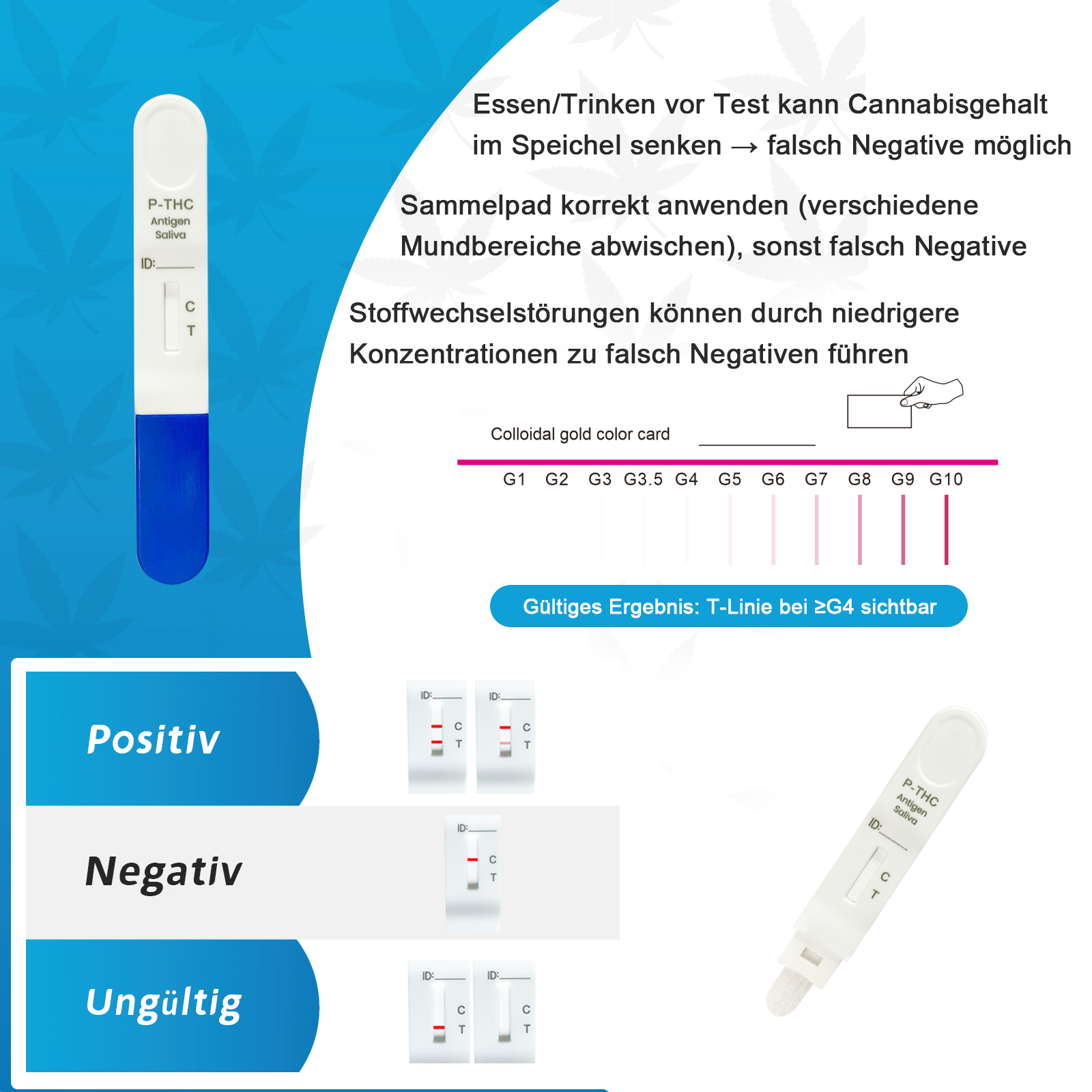 HighCheck Cannabis Speicheltest THC 3.5ng/mL